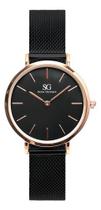 Saint Germain Houston Houston Rose Gold 32mm Hr32 Feminino Adultos (cód: 21501723) Preto Dourado