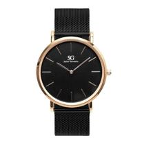 Saint Germain Houston Rosé Houston Rosé Gold 40mm Hr40 Masculino Adultos (cód: 37952579) Preta Dourado Preto