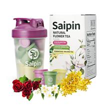 SAIPIN Chá de Ervas 3 Sabores 20 Sachês Instantâneo com Coqueteleira SAIPIN Chá de Ervas 3 Sabores 20 Sachês Instantâneo com Coqueteleira