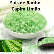 Sais de Banho Capim Limão 100% Natural Refrescante e Revigorante 1Kg - Li Nature