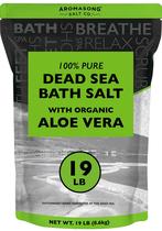Sais de banho de spa Aromasong Sal do Mar Morto com aloe orgânico 8,6 kg