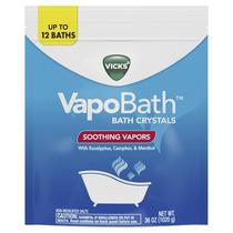 Sais de banho Vicks VapoBath Aromaterapia Eucalipto Mentol 1L Sais de banho Vicks VapoBath Aromaterapia Eucalipto Mentol 1L