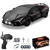 Sakeye RC Drift Car, Drifting RC Car, carros de controle remoto de 2,4 GHz 1/16, veículos de corrida de alta velocidade, controle remoto, carros de drift, carros de brinquedo esportivos para adultos, meninos e meninas, crianças, pretos