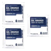 Sal Amargo Sulfato de Magnésio 15g - Kit com 3 Unidades