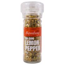 Sal com Lemon Pepper com Moedor Bombay 70g