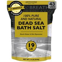 Sal de banho Aromasong Dead Sea 8,6 kg de grãos finos 100% puros