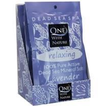 Sal do Mar Morto, um com lavanda natural, 75 ml x 6 pacotes Sal do Mar Morto, um com lavanda natural, 75 ml x 6 pacotes