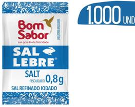 Sal Em Sache Lebre Bom Sabor 0,8G Refinado - 1.000Un