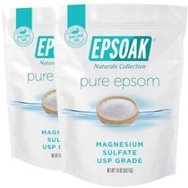 Sal Epsom Epsoak 17,2 kg de sulfato de magnésio USP sem perfume x2