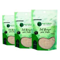 Sal grosso 100% Puro Sem Iodo Alta Qualidade Pouch Kit 3 100g