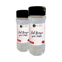 Sal Grosso Natural Sem Iodo Sabor Autêntico Pote com Dosador Kit 2 130g