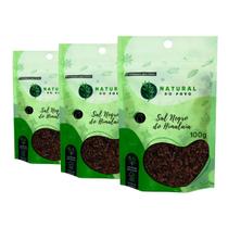 Sal Grosso Negro do Himalaia Qualidade Superior Pouch Kit 3 100g