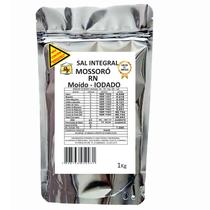 Sal integral de Mossoró RN moído iodado 1Kg Sal integral de Mossoró RN moído iodado 1Kg