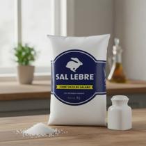Sal Lebre Refinado Iodado 1kg Corre Solto No Saleiro