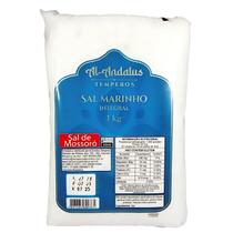 Sal marinho integral de mossoró al-andalus 1kg rico minerais