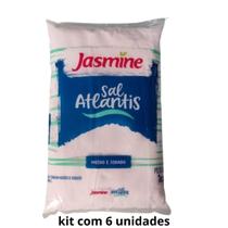 Sal Marinho Moído Jasmine Atlantis Pacote 1kg kit 6 un Sal Marinho Moído Jasmine Atlantis Pacote 1kg kit 6 un