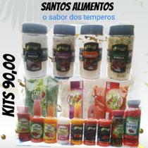 sal parrila,sal grosso temperado, molhos pimentas