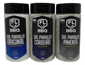 Sal parrilla cordeiro pimenta original flbbq kit churrasco - kit flbbq