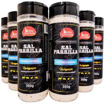 Sal Parrilla Kit 6 unidades 5 Sabores Chimichurri Defumado Original Lemon Pepper Pimenta do Reino 350g Bahia Premium