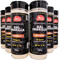 Sal Parrilla Kit 6 unidades 5 Sabores Chimichurri Defumado Original Lemon Pepper Pimenta do Reino 350g Bahia Premium