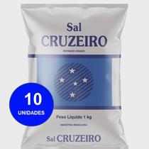 Sal Refinado Cruzeiro 1kg 10un Fardo