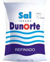 Sal Refinado Iodado Dunorte 1 Kg