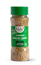 Sal Rosa com Tempero Sabor Limão - Vida Gourmet - Saleiro 20g