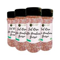 Sal Rosa do Himalaia Fino 100% Natural Pote com Dosador Kit 4 130g