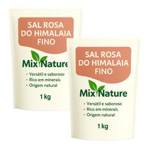 Sal Rosa do Himalaia Fino 2kg Premium 100% Natural Puro Alta Qualidade Rico em Minerais