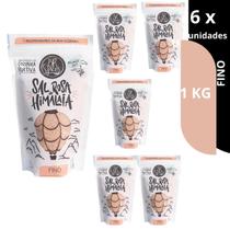Sal rosa do Himalaia Fino BR Spices Pouch 1KG Kit com 2, 4 ou 6 unidades