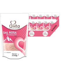 Sal Rosa Do Himalaia Fino Q-Vita 250G (10 Pacotes)