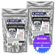 Sal Ultrafino Para Lavagem Nasal 2kg Com Colher Dosadora Sal Ultrafino Para Lavagem Nasal 2kg Com Colher Dosadora