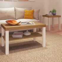 Sala de Estar Completa Zoom Carvalho/Off White - Pnr Móveis Sala de Estar Completa Zoom Carvalho/Off White - Pnr Móveis