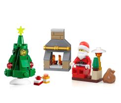 Sala de estar LEGO Holiday Mini Build Set com árvore de Natal 60155