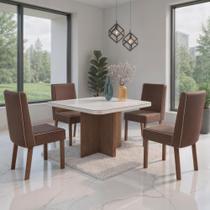 Sala de Jantar 100X100 Julie 4 Cadeiras Liz Bom Pastor Sala de Jantar 100X100 Julie 4 Cadeiras Liz Bom Pastor