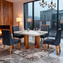 Sala de Jantar 120x80 Paola Tampo OFF-White 4 Cad Bom Pastor