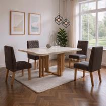 Sala de Jantar 120X80 Paris 4 Cadeiras Viena Bom Pastor Sala de Jantar 120X80 Paris 4 Cadeiras Viena Bom Pastor