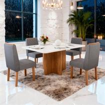 Sala de Jantar 130x90 Agile 4 Cadeiras Bom Pastor