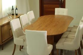 Sala de Jantar 2,40m com 8 Cadeiras com Braço - Royale - Requinte Salas