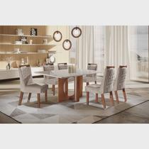 Sala de Jantar 6 Cadeiras 1,80x0,90m -Firenze Atena LJ