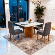 Sala de Jantar 90x90 Agile 4 Cadeiras Bom Pastor