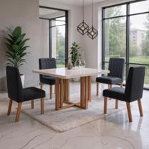 Sala de Jantar 90X90 Paris 4 Cadeiras Viena Bom Pastor Sala de Jantar 90X90 Paris 4 Cadeiras Viena Bom Pastor