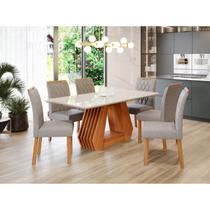 Sala de Jantar Agata 180cm com 6 Cadeiras Juliana
