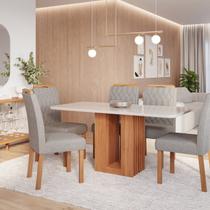 Sala de Jantar Ariela 180cm com 6 Cadeiras Paola