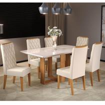 Sala de Jantar Castelli C/6 Cad Iza Mel/Bege/Vd Off White Sala de Jantar Castelli C/6 Cad Iza Mel/Bege/Vd Off White