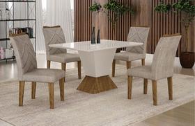 Sala de Jantar com 6 Cad 1,80x0,90m - Larissa - Leifer Móveis
