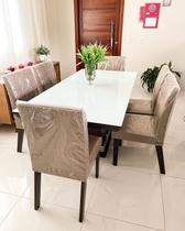 Sala de Jantar Completa com 6 Cadeiras 1,80x0,90m - Safira - LJ Móveis