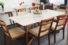 Sala de Jantar Completa com 6 Cadeiras 2,0x0,90 metros - Turim - Art Salas - Moveis bom de preço