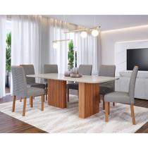 Sala de Jantar Ester 180cm com 6 Cadeiras Clarice Wood Sala de Jantar Ester 180cm com 6 Cadeiras Clarice Wood