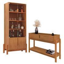 Sala de Jantar Lizz com Cristaleira e Aparador - Casa D Sala de Jantar Lizz com Cristaleira e Aparador - Casa D